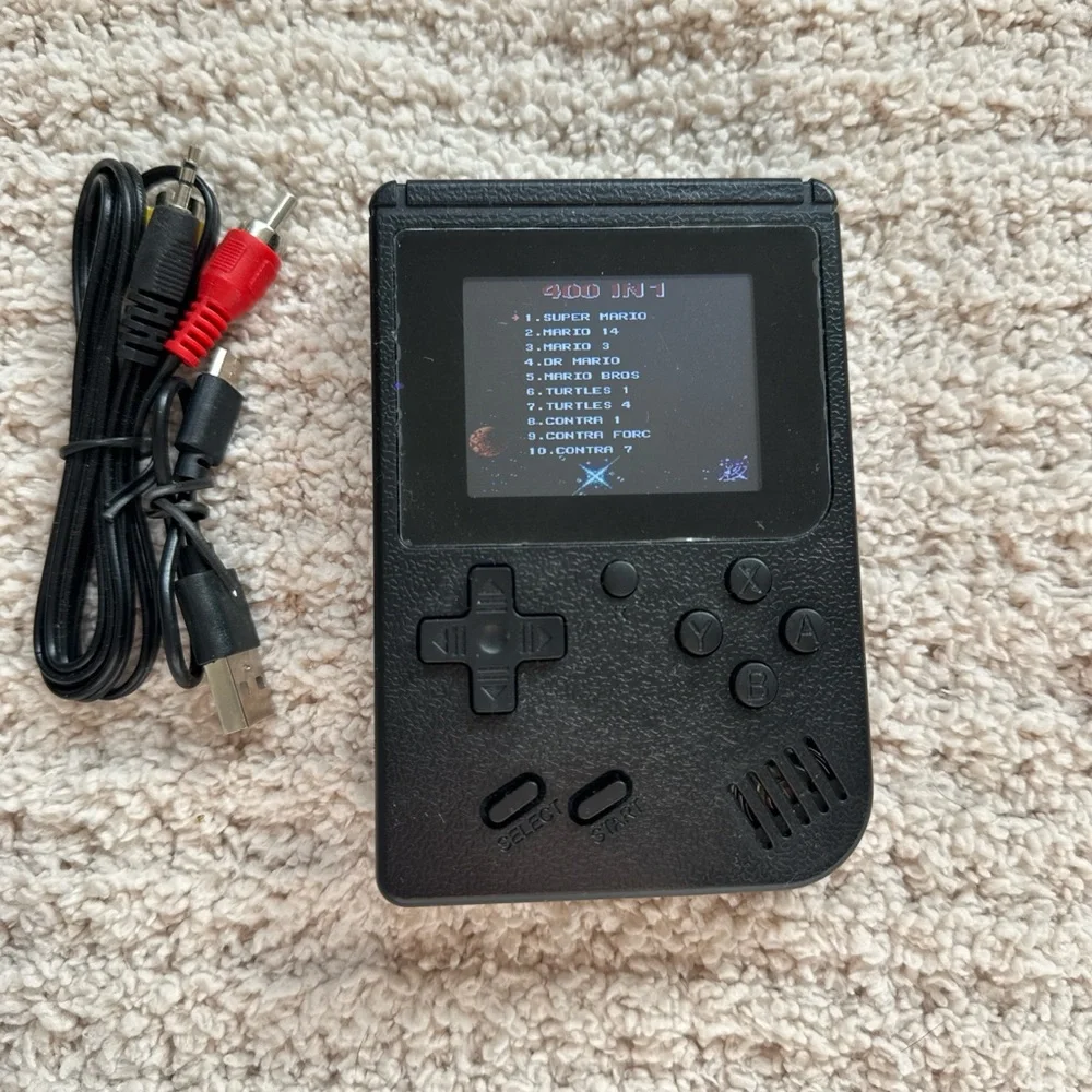 Portable Black Gaming Console